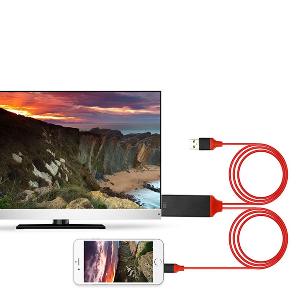 1080p hdmi-kompatibel tv digital av-adapter til lightning til iphone 8 7 6s 5s 8 plus 8 pins til ipad mini air pro
