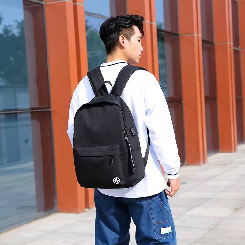Men Backpack School Bags for Teen Boys Middle Student Casual USB Backpack Large Capacity