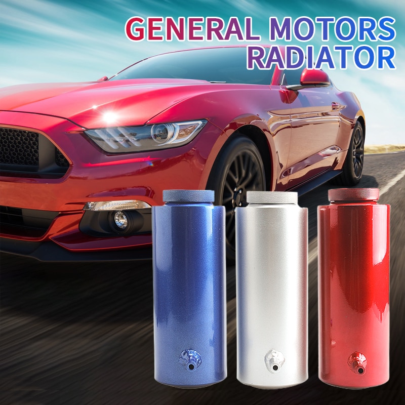 Universele Radiator Koelvloeistof Aluminium Tank Overloop Reservoir Radiator Overflow Tank Voor Golf Mk2 3 4 Bmw E36 E53 E90 Honda civic