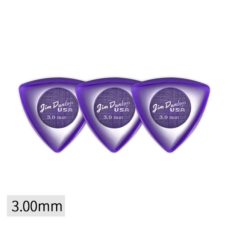 Dunlop Pick. Big Triangle series anti-slip.Wear-resistant.It has a thickness of 1.5/2.0/3.0mm. Suitable for electric guitar/bass: Light Grey