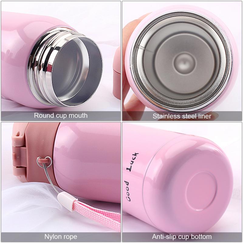 Nueva , Mini taza de café portátil que rebota de acero inoxidable, taza de vacío de para el coche, termo de viaje a prueba de fugas