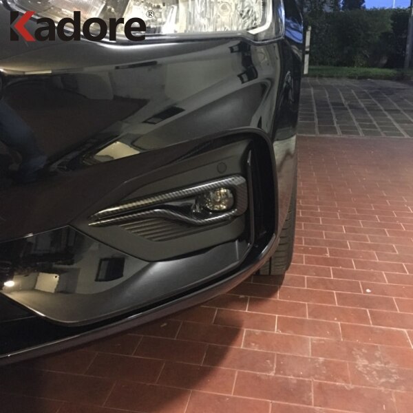 Cubierta de luz antiniebla delantera cromada para Ford Focus st-line , pegatina decorativa para coche, accesorios de protección Exterior con estilo