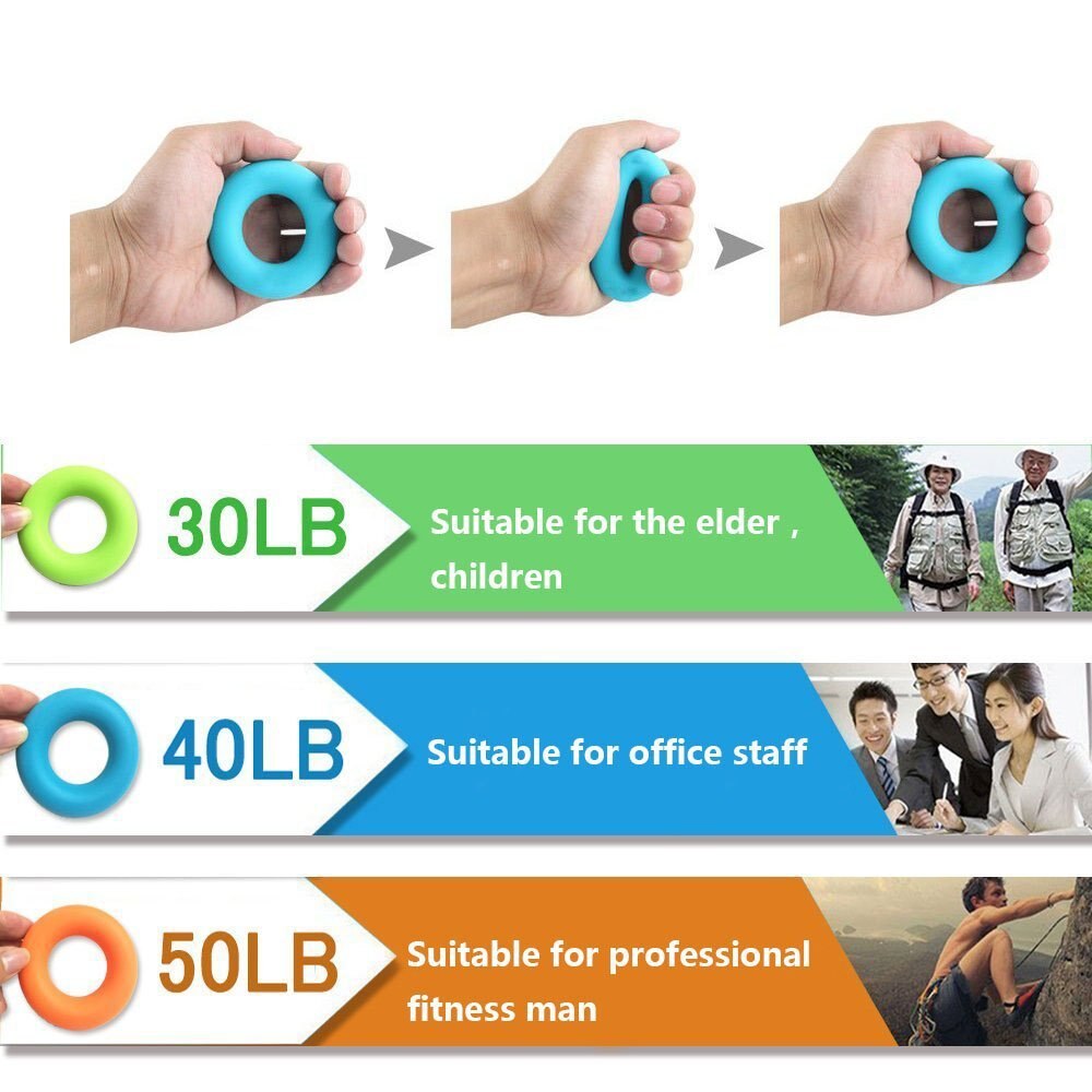 Bandas de resistencia para dedos, banda elástica de goma para Fitness, expansor de anillo de agarre de mano, equipo de entrenamiento para estiramiento
