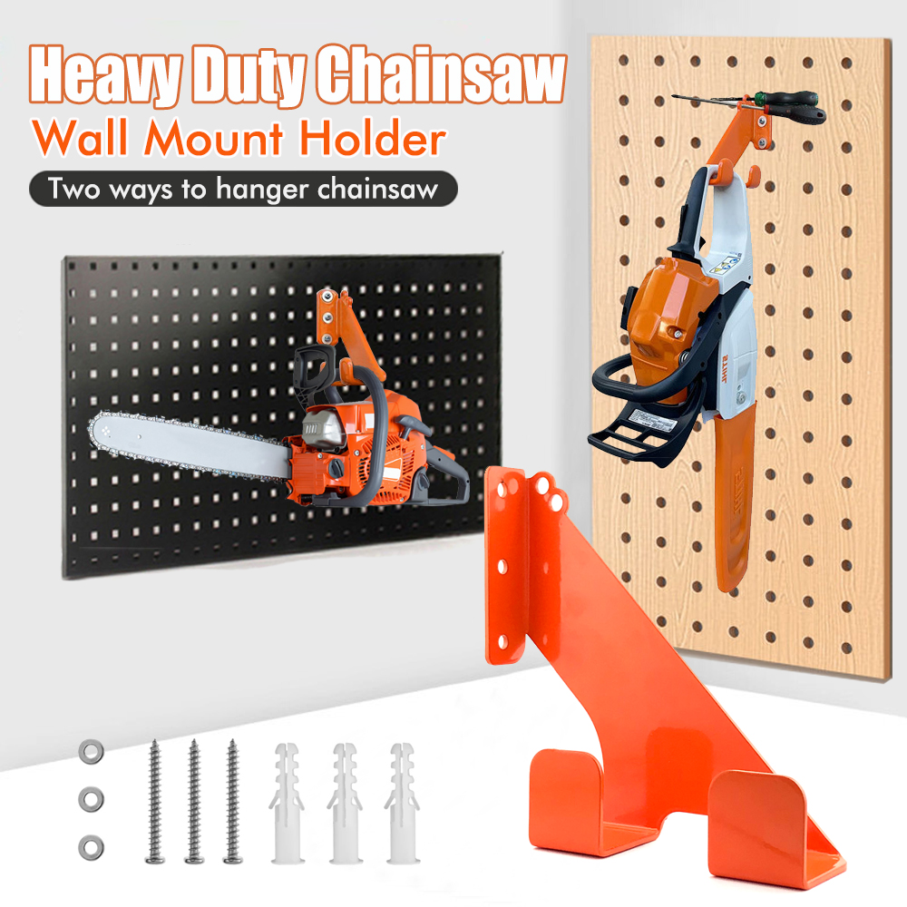 Kettensägen-Wandhalterung aus Metall, robuste Kettensägenhaken, Wandmontage-Kettensägenständer, robuste Halterung für Kettensägen der Stihl-Serie