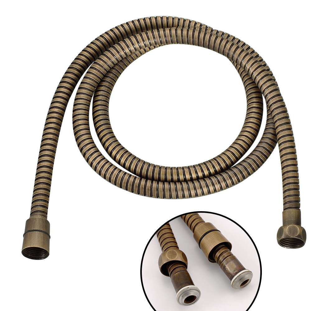 Antique Copper brass 150cm 59-Inch Stainless Steel Interlock Handheld Shower Hose Shower accessories