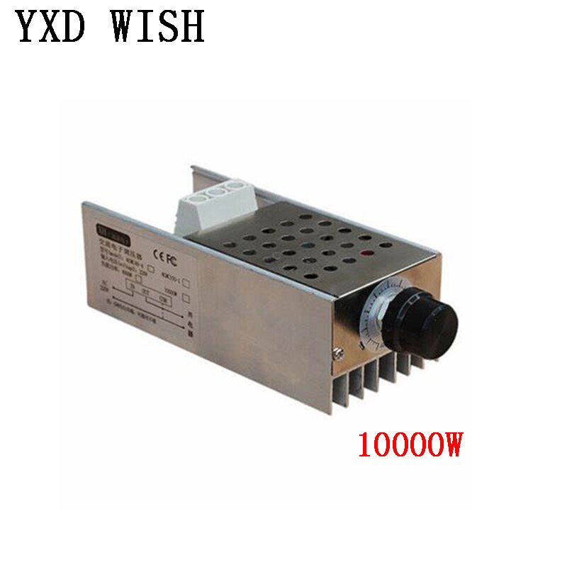 AC 220 V 4000W/5000W/10000W SCR regulador de voltaje oscurecimiento LED Dimmer controlador de velocidad del Motor termostato dímero de fuente de alimentación de 220 V