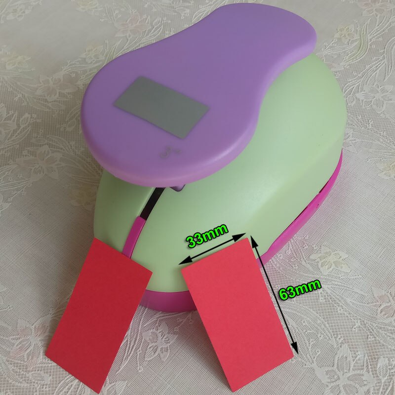 Perforadora de forma cuadrada para manualidades, cortador de papel de espuma EVA, perforadora de agujeros para manualidades, DIY, escuela, 18mm-53mm,: Rectangle