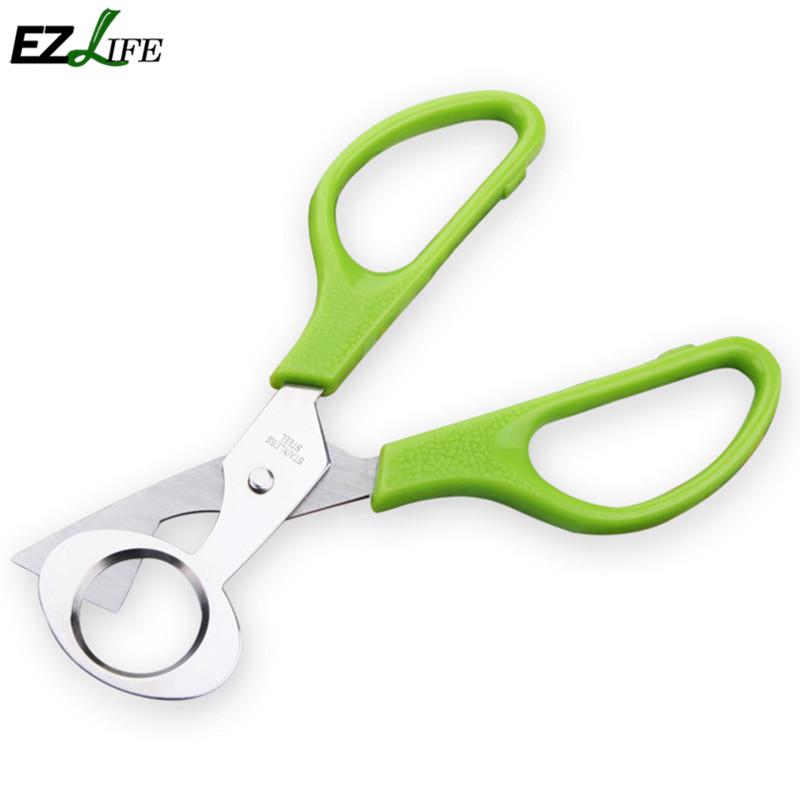 Stainless Steel Cut Whisk Egg Apparatus Pigeon Shell Kitchen Opener Clipper Opener Tool Egg Scissor Egg Quail Bird M4B7: Default Title