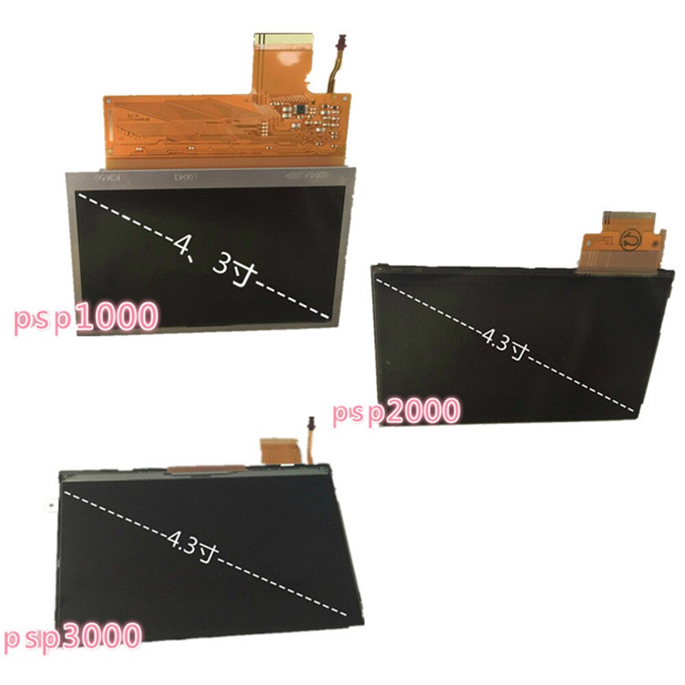 Ersatz LCD Display Bildschirm 4.3 ''für Sony PSP1000 / PSP2000 / PSP3000 Spiel Konsole Zubehör