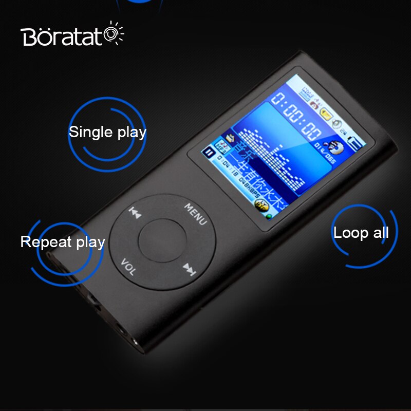 Mp3 soittimen walkman 4th lcd-näyttömuisti stereomusiikkiväline fm-radio amv e-kirja urheiluvideosoitin
