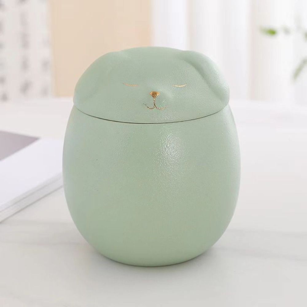 Ceramic Funeral Urn for Pets 200ml Dog/Cat Shape Ashes Storage Box Memorials with Lid Dog Cat Cremation Urns Dog Supplies