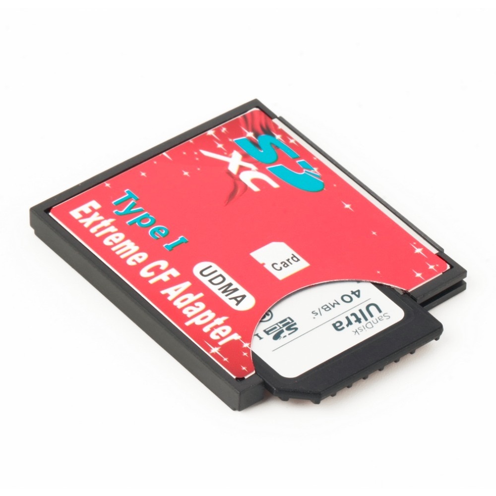 100% Single Slot Extreme For Micro SD/SDXC TF To Compact Flash CF Type I Memory Card Reader Writer Adapter Newest