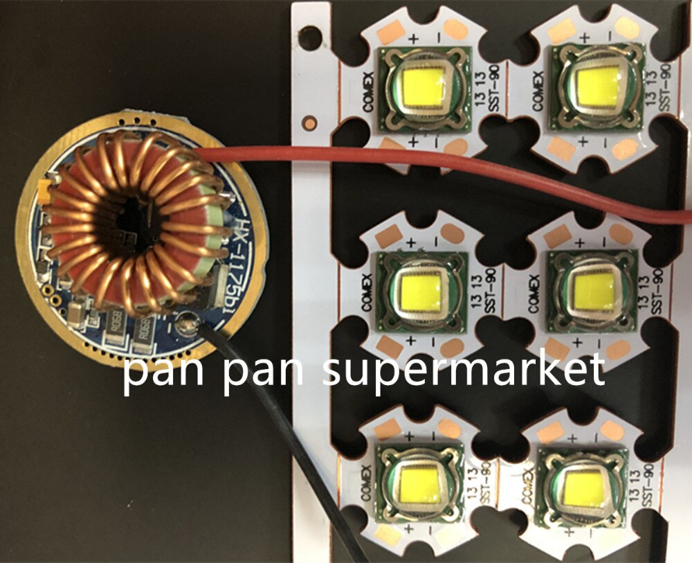 SST-90 30W LED Emitter 2250LM White 6500K Module PCB 20mm Copper +SST-90 driver