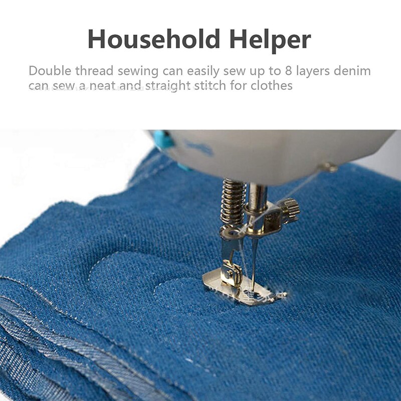 Multifunctional Mini Household Electric Sewing Machine Two-wire Metal Beginner Small Machine AM-306 220V