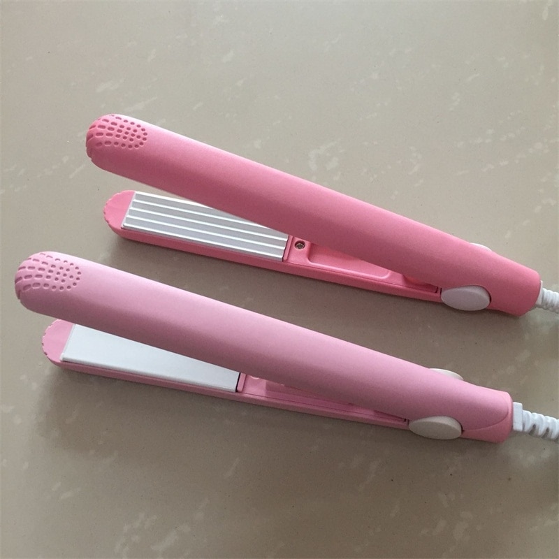 1Pc Mini Stijltang Keramische Stijltang Fronsen Krultang Styling Tools Haar Krultang Met Eu Adapter