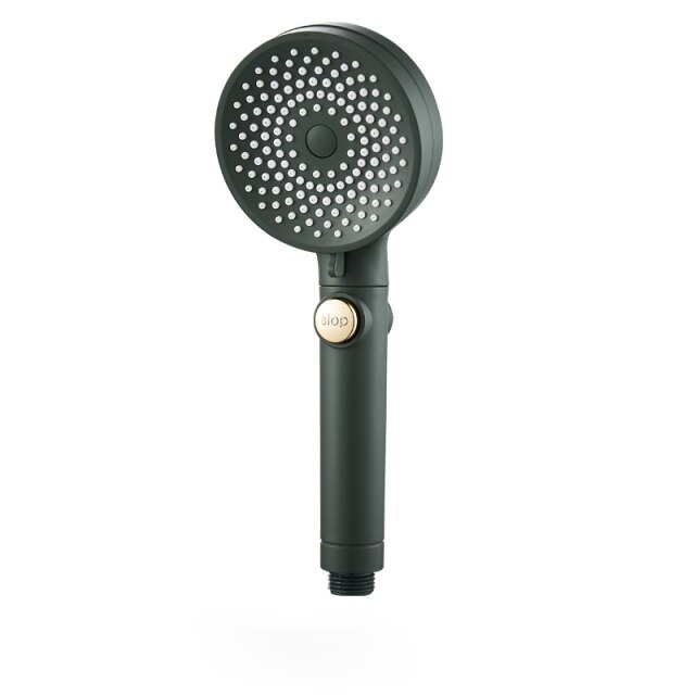 alcachofa ducha estrellado de 3 modos ajustable de alcachofa ducha alta presion con una tecla de parada de agua ​ahorra agua cabezal ducha lluvia accesorios baño: Green