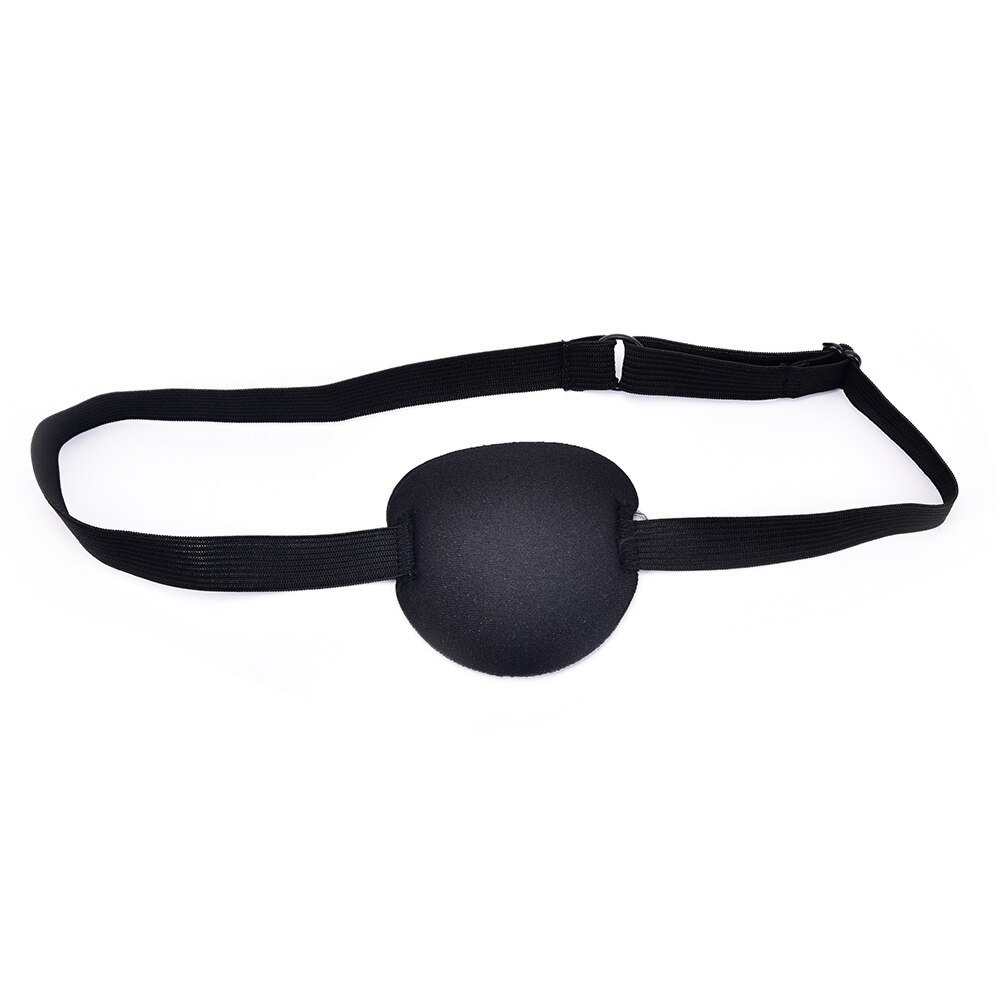 Pirate Eye Patch Halloween Party Black Pirate Costume Accessory Concave Eye Patch 3D Foam Groove Eyeshade Single Eye Patch