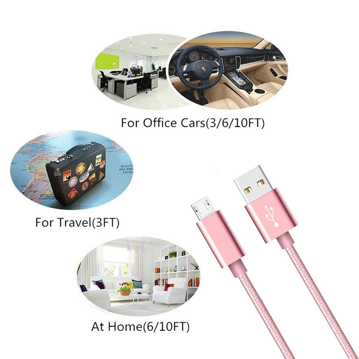 Szybka ładowarka 2M Micro USB do ASUS ZenFone 5Q Max ZB631KL ZB570TL LG Stylus Stylo 2 3 plus K11 K40 K50 synchronizacja danych przewód USB