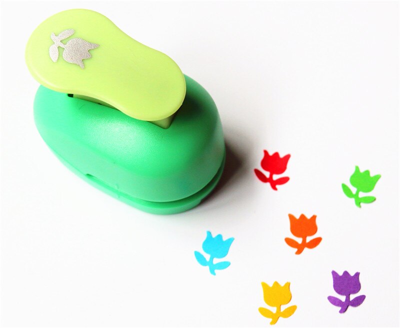 shapes paper punch 15mm 5/8'' shapes craft punch diy puncher paper cutter scrapbooking punches scrapbook S29: tulip