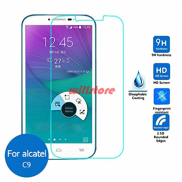 Temperato di Vetro Dello Schermo Della Pellicola Della Protezione per Alcatel One Touch Pop C3 C7 C9/Idol 3 4 4S 4.7 5.5 /Pixi 3 4 3.5 4 5 5.0 5.5 6 6.0