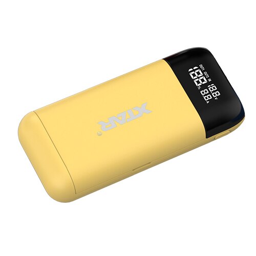 XTAR PB2S Portable Power Bank Charger TypeC INPUT QC3.0 ADAPTER USB LCD Fast Charger For 18700 20700 21700 18650 Battery Charger: PB2S-YELLOW