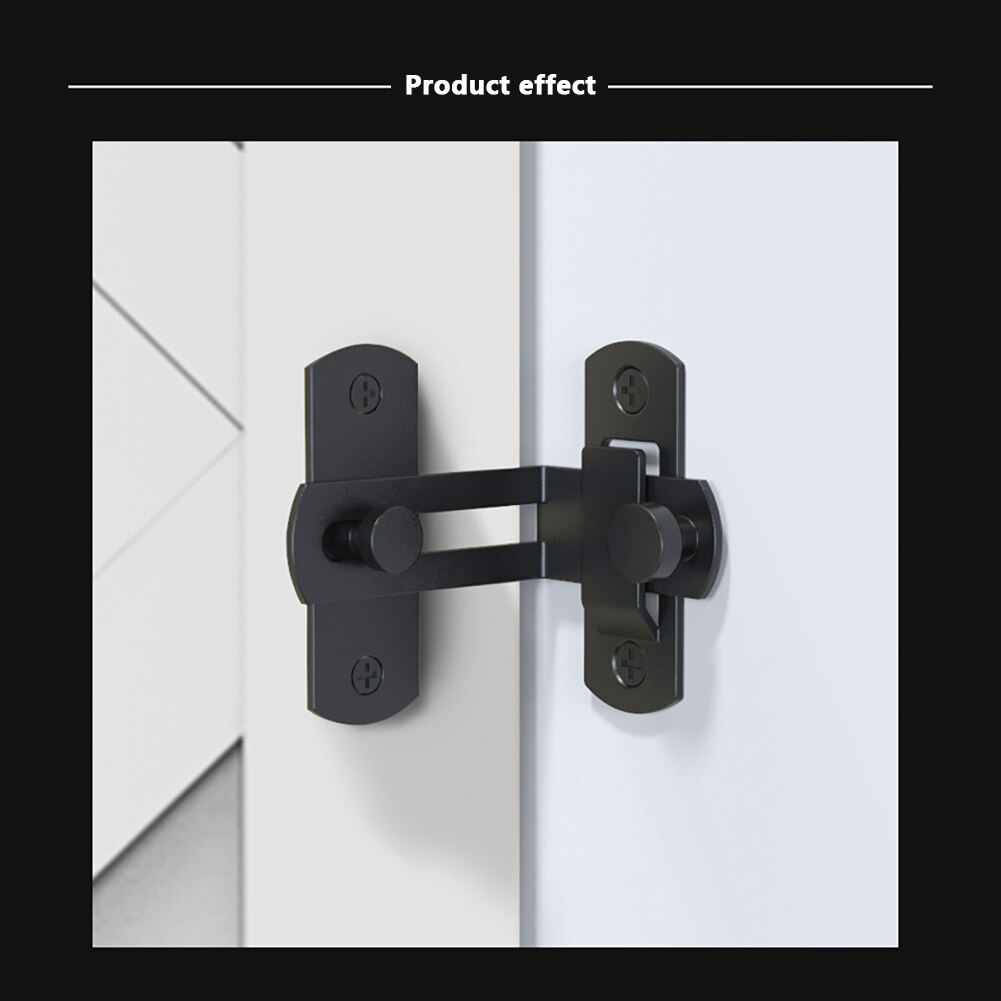 Barn Door Cast Steel Hook Latch Lock Decoration Right Angle Sliding Door Buckle