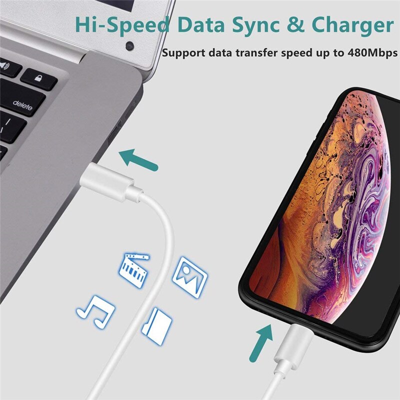 1M 2M Usb C robić błyskawicy kabel ładujący szybka ładowarka robić IPhone 11 zawodowiec XS Max XR Usb typ C Vers oświetlenie Usbc kable robić synchronizacji danych