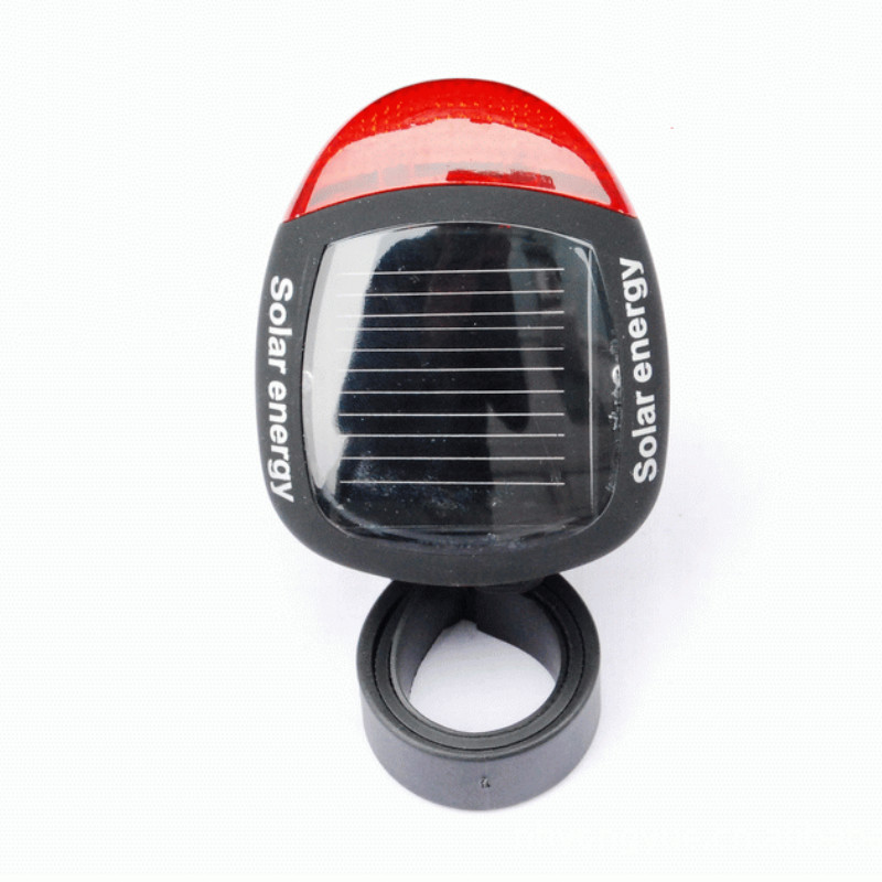 Outdoor Cycling Bicycle Solar Energy Light Rechargeable LED Seatpost Lamp Bike Back Rear Tail Light Bicycle Accessorie taillight