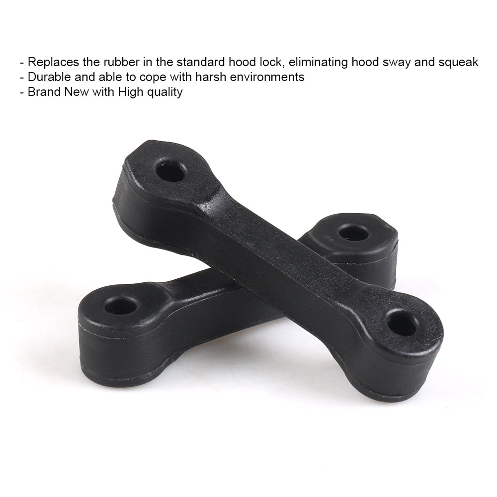 Kit de trava para capô de jeep wrangler jk, conjunto de atualização de trava, preto, chocalho, para bonés, motor, trava