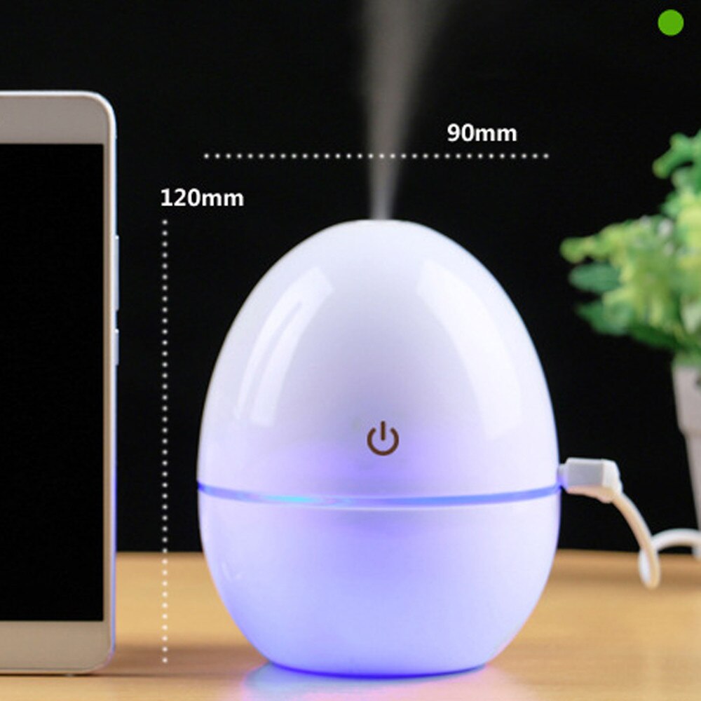 @ Portable Mini Aroma Diffuser Home Usb Air Humidifier Purifier Atomizer Essential Oil Diffuser 200ml Egg Shape Led Night Light