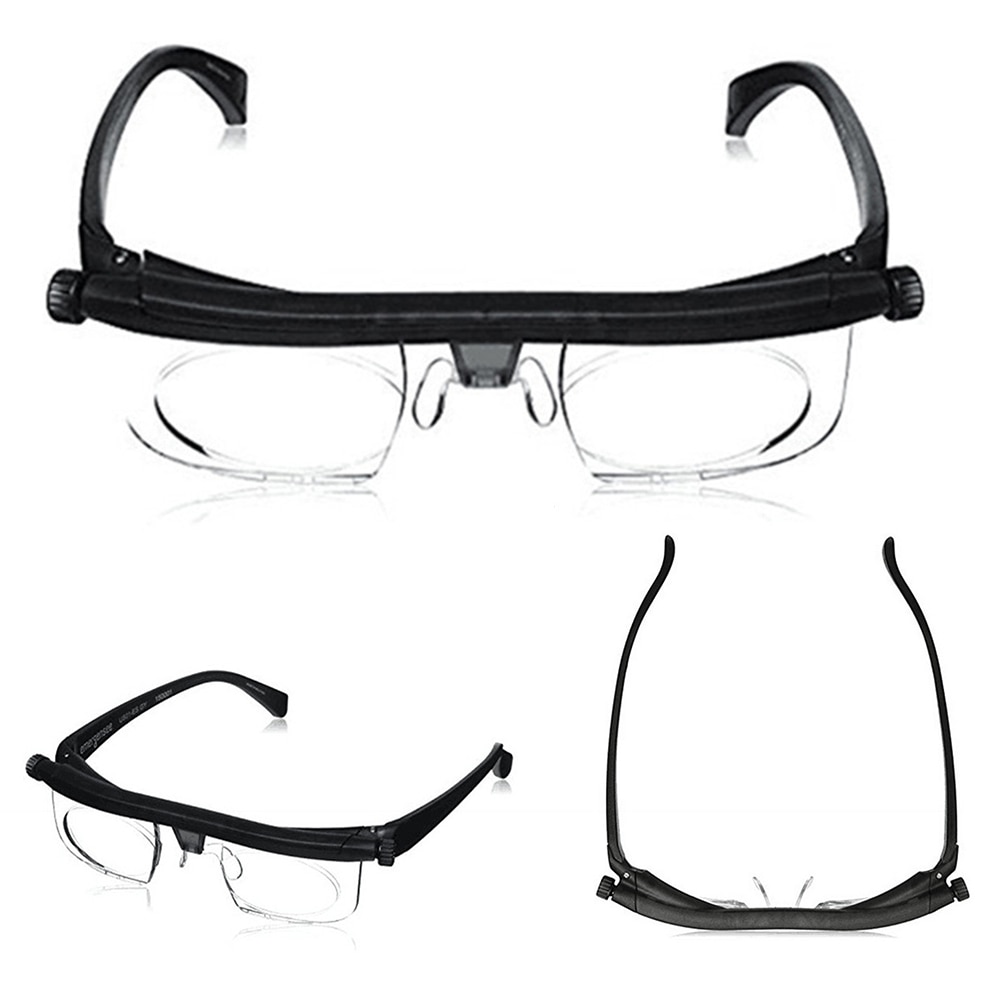 Verstelbare Sterkte Lens Eyewear Variabele Focus Afstand Vision Zoom Bril Beschermende Vergrootglazen Met Opbergtas