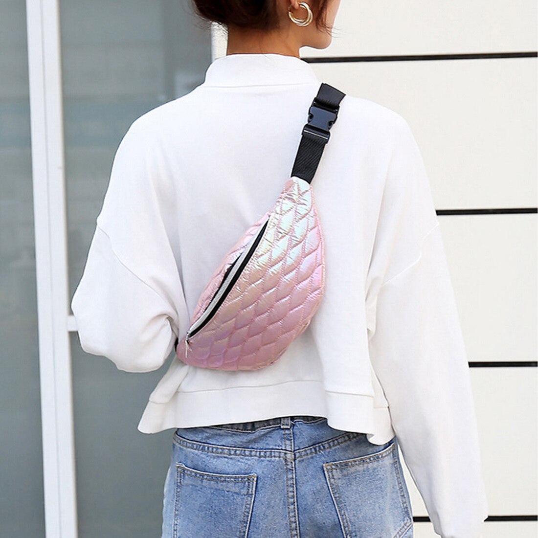 Dames heuptasje, glanzend leren tasje, borstriem, heuptasje, telefoon, reistasje, heuptasje, dames mini portemonnee, borsttasje