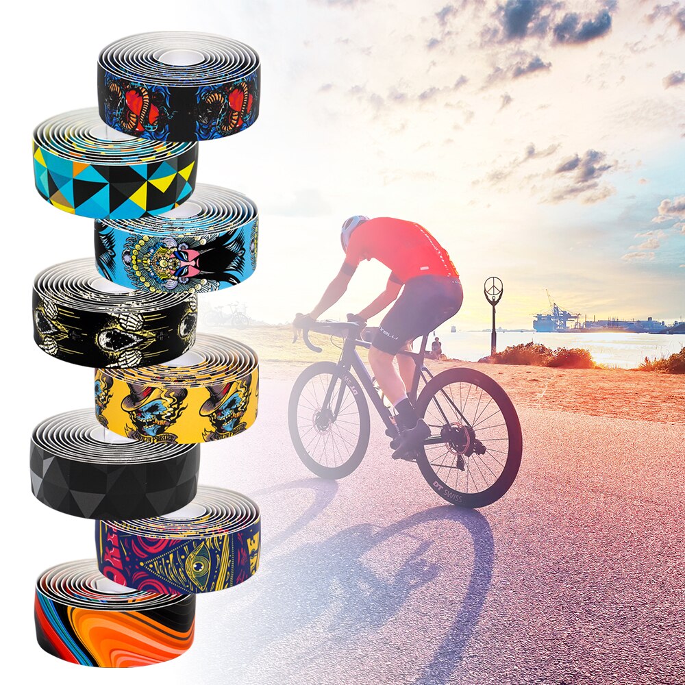 CHOOEE Bicycle Handlebar Tape Anti-Vibration Bike Tape Wrap Cycling Road Bike Handle Bar Tapes
