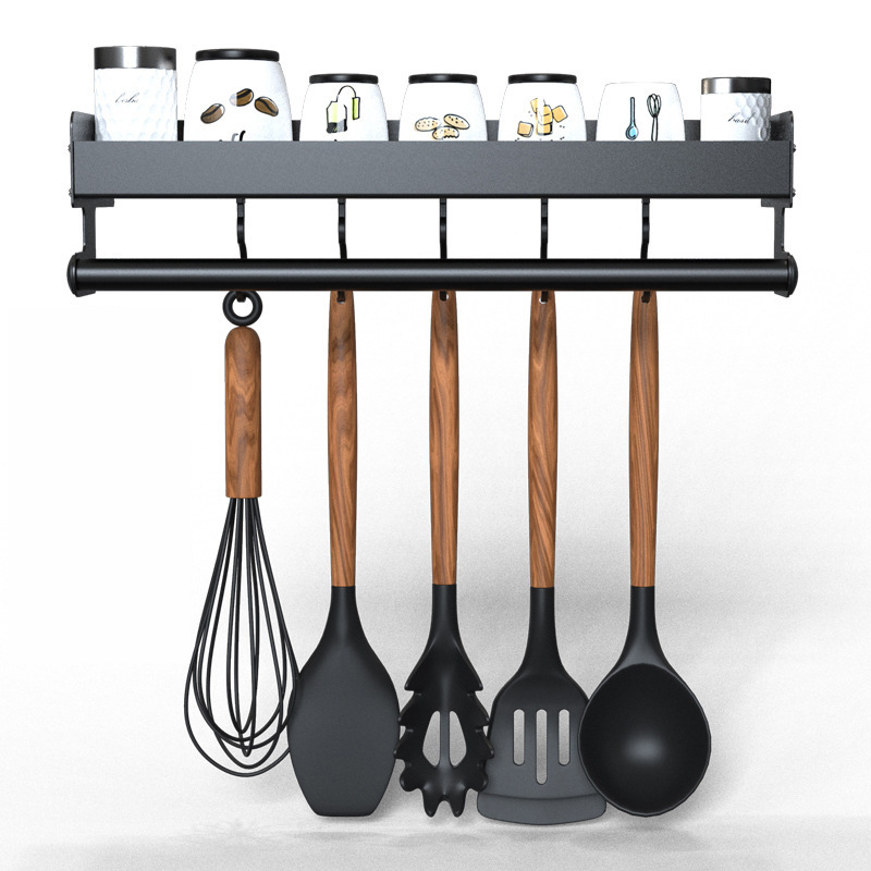 Rangement Ustensiles Cuisine Porte-épices, Support Rangement Ustensiles De Cuisine Mural Avec Porte Ustensiles Cuisine Mural