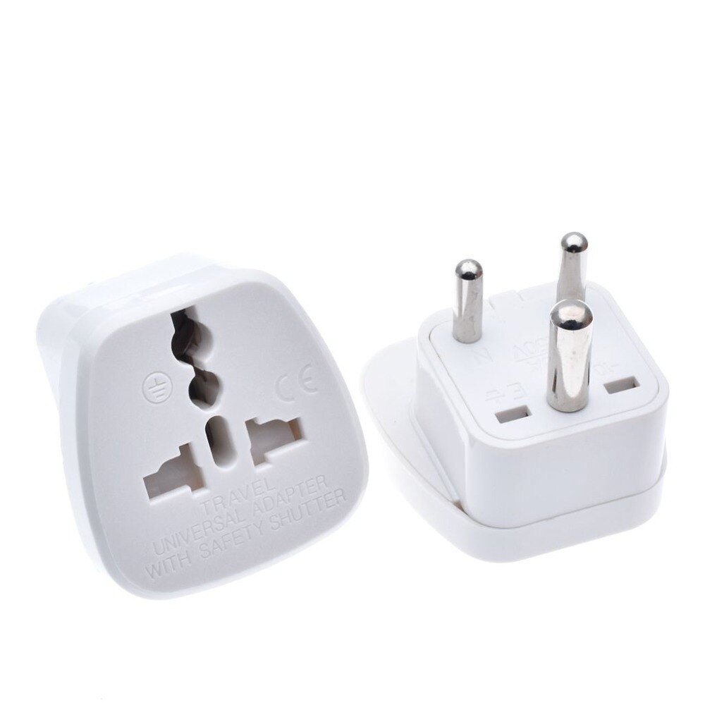IEC Type D UK/AU/US/EU to Small South Africa Power Plug Converter Adaptor India Nepal Sri Lanka Tourism converter safety door