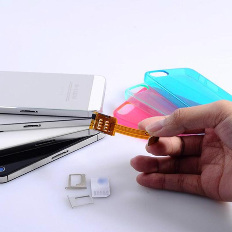 Dual SIM Adapter Micro SIM Conversion SIM card Universal For Samsung For 4Generations iphone5 Chip D7D9
