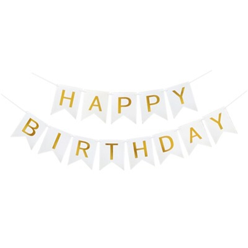 Paper Bunting Garland Banners Flags Happy Birthday Banner For Kids Birthday Party Baby Shower Party Decoration Bnaner: 4