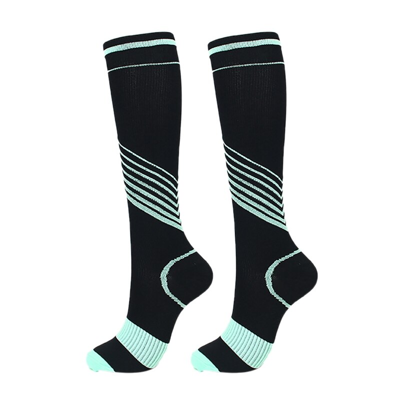 Practical Outdoor Basketball Soccer Running Cycling Sports Socks Durable Elastic Polyester Nylon Compression Socks Printed Socks: QL / 2