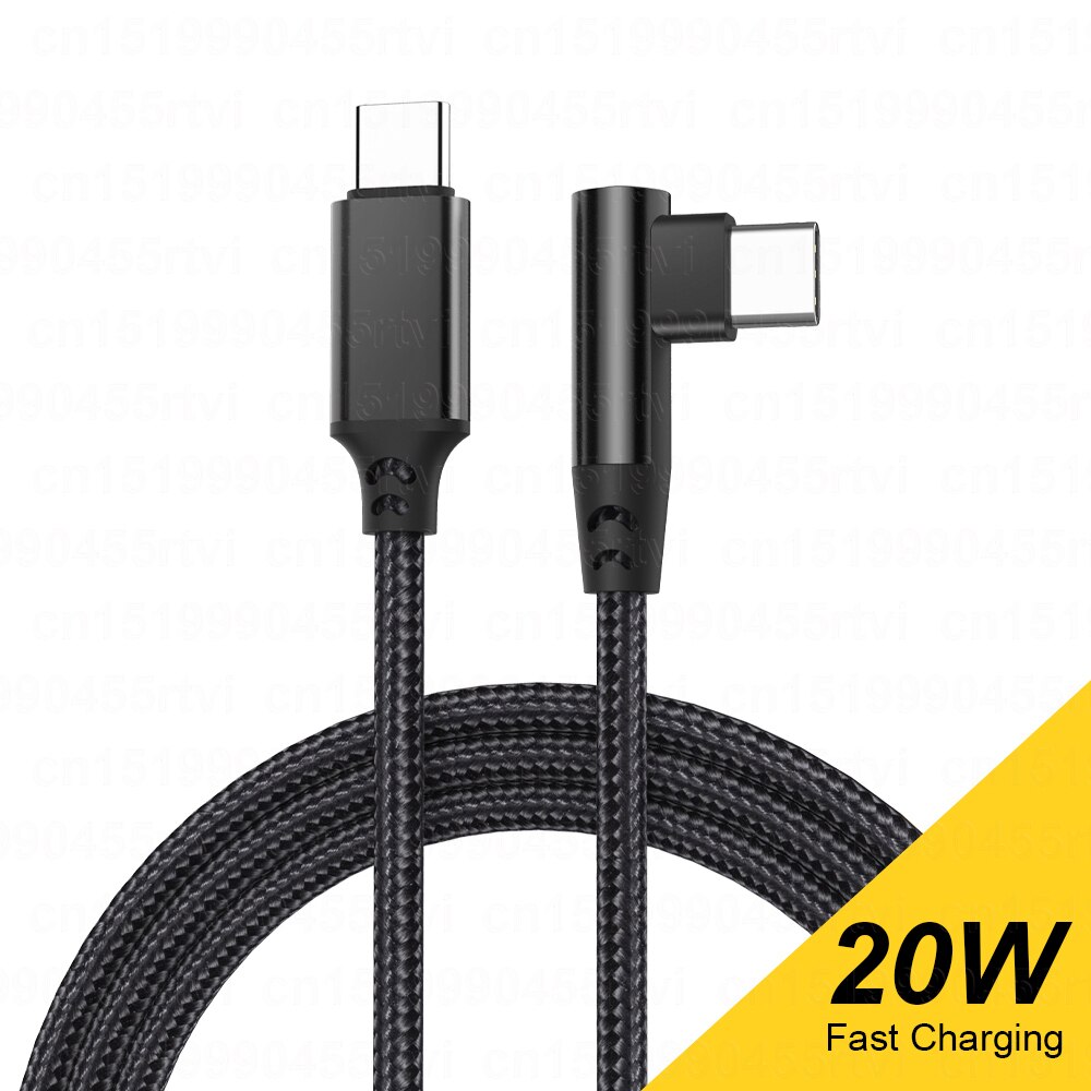Cabo usb do cotovelo para o iphone 13 12 11 pro max pd 20w carregamento rápido usb tipo c a cabo de 8 pinos para o cabo do carregador do fio de dados do iphone usb: Default Title