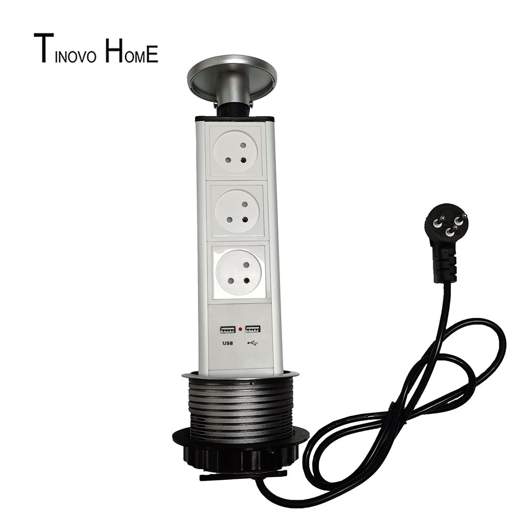 Israel-Steckdose/Zug steckdose/Desktop-Steckdose/Büro-Küchen steckdose/3-Positionen-Steckdose mit USB-Aufladung/