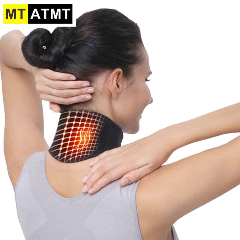 Mtatmt Hals Ondersteuning Massager 1Pcs Toermalijn Zelf-Verwarming Nek Riem Bescherming Spontane Verwarming Belt Body Massager