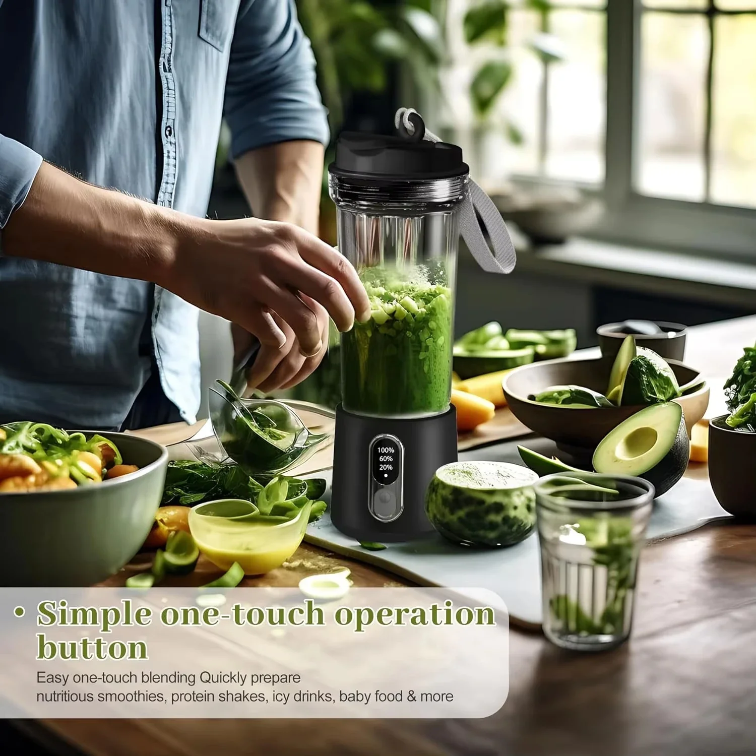 4000 Mah Draagbare Juicer Dual Purpose Sap Cup 180W Usb Outdoor Vers Fruit Blender 4 Blade Smoothie Sap cup Blender