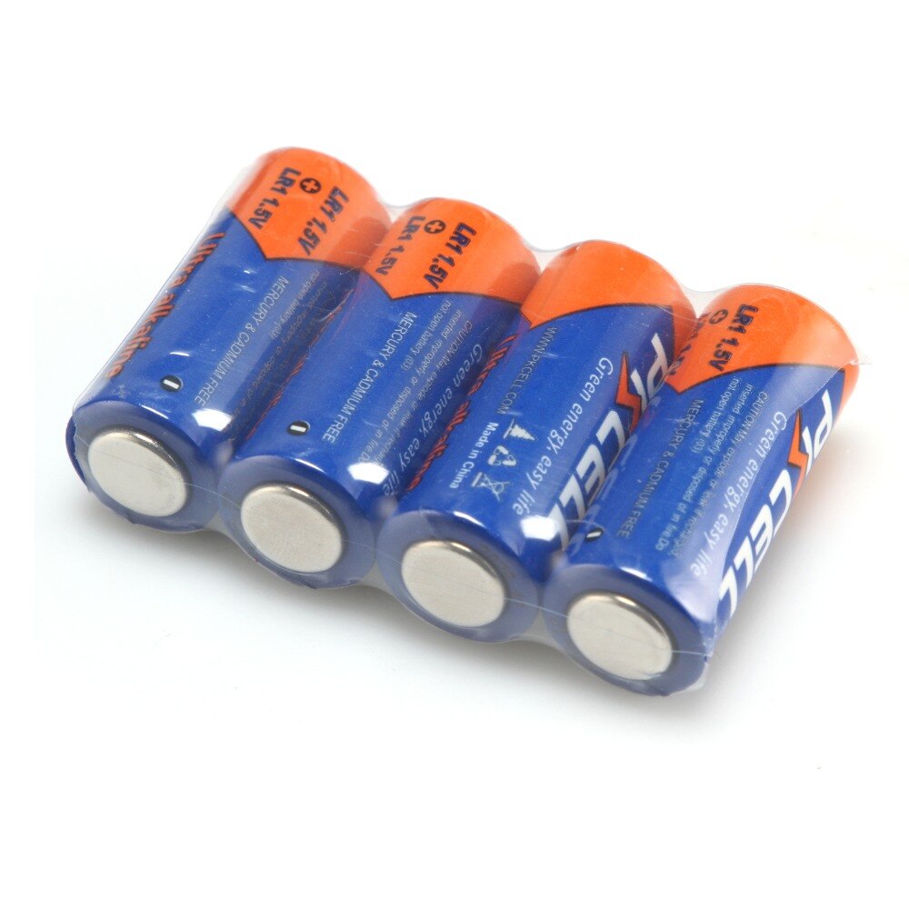 PKCELL 8Pcs 1.5V N Size Alkaline LR1 UM-5 910A E90 MN9100 AM5 Single Use Battery
