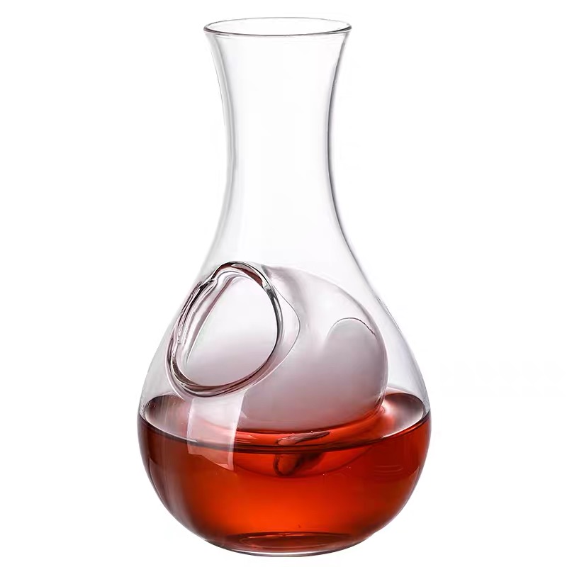 Creatieve Japanse Stijl Glas Wijn Fles Duim Gat Sake Glas Ijs Kruik Hamster Nest Cooling Kamer Wijn Pourers Karaf Set