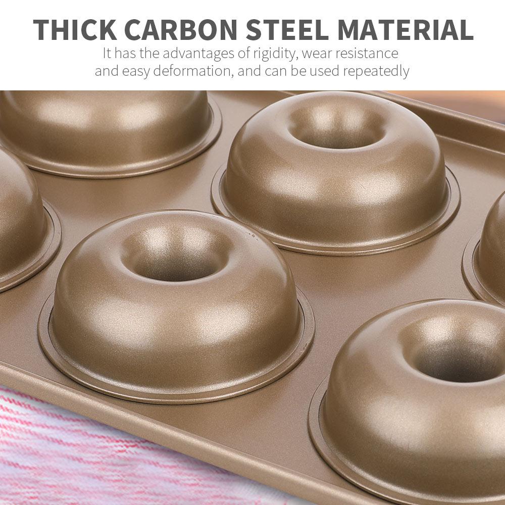 Carbon Steel Kitchen Sugarcraft Donut Baking Tray Fondant Molds Practical Eco-Friendly Cake Bakeware Convenient Tableware