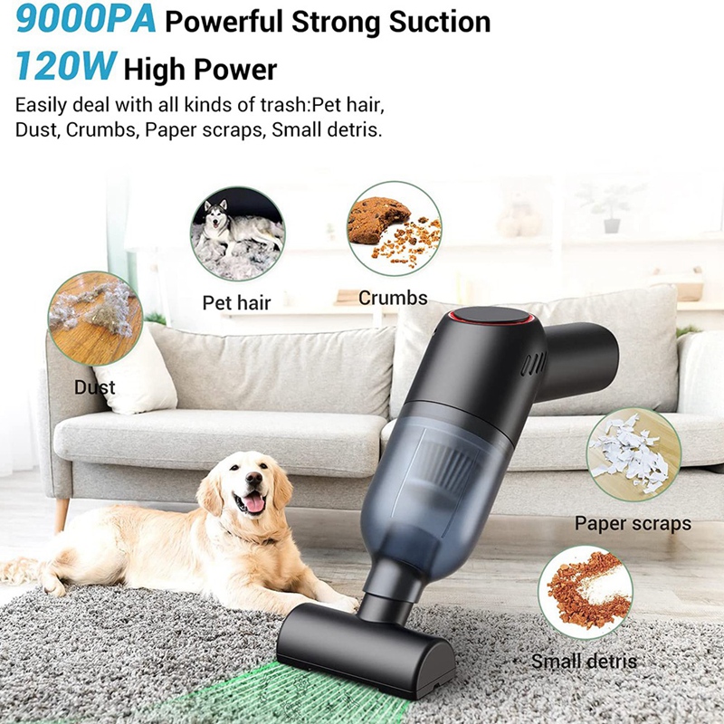 Handheld Vacuum Cleaner Cordless Rechargeable Hand Vacuum Portable Wet Dry Car Vacuum For Carpet Car