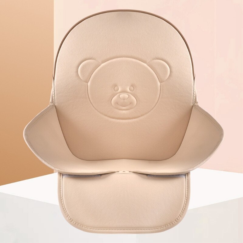 Funda de cojín Universal para trona, de cuero PU, impermeable, para alimentación de bebés y niños