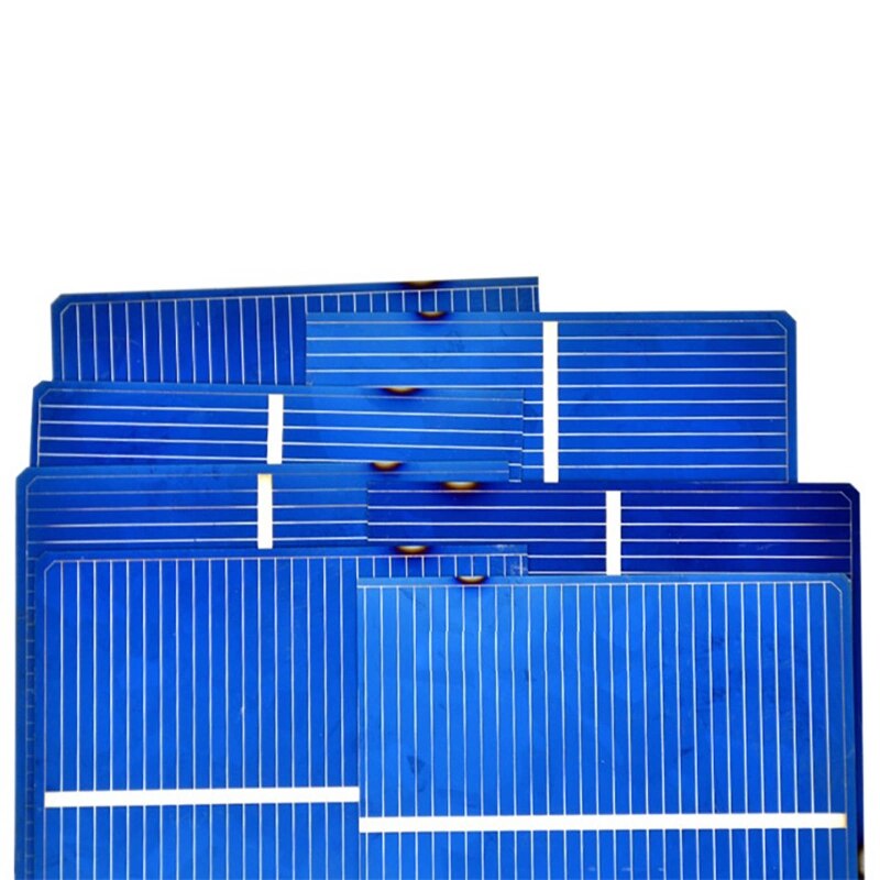 50 Sheets/set 52x52mm Polycrystalline Silicon Solar Panel DIY Solar Cell Cutting Sheet Solar Energy Battery Panel