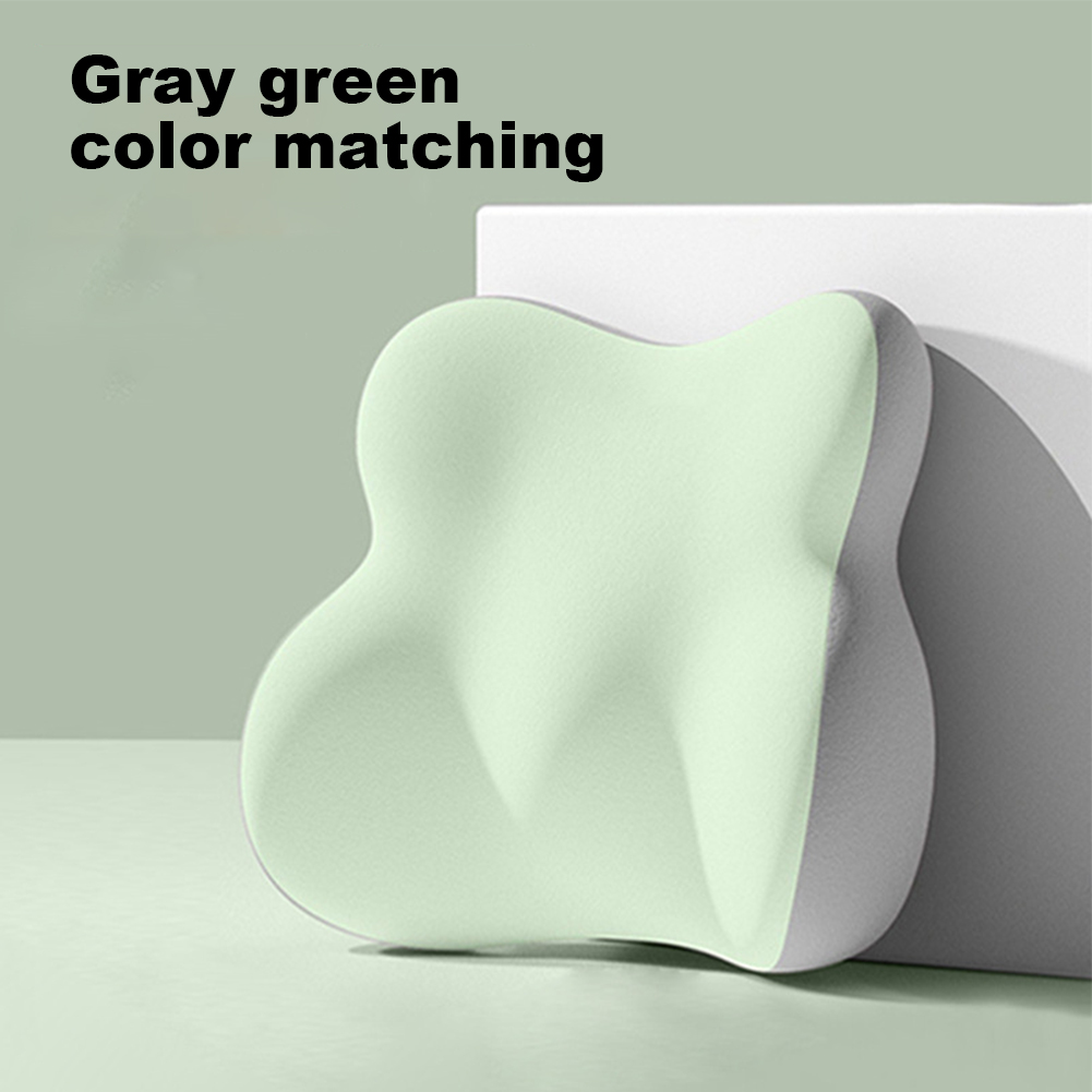 Morbido cuscino di supporto lombare per sedile di guida Cuscino lombare in memory foam Cuscino di supporto lombare per alleviare il dolore alla schiena per seggiolino auto: green