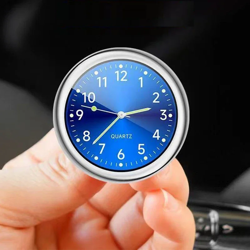 Mini Car Klok 40Mm Lichtgevende Lichtgevende Klok Auto Digitaal Elektronisch Horloge Quartz Klokken Auto Interieur Accessoires